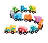 HONITANO 1 set Dinosaur Wooden Train Set Educational for Enhance Cognitive Skills Hand Eye Coordination Animal Design Fun Play Experience