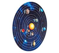 HONITANO 1 Set Educational Wooden Solar System Puzzle for Space Model Learning for Aged Develops Hands Skills and Creativity While Exploring the Eight Planets