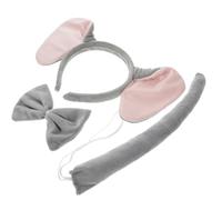 HONITANO 1 Set Elephant Costume Accessories Set Cute Cartoon Elephant Ears Headband Bow Tie Tail for Dress Up Cosplay Parties Wild Birthday Decor Durable Cloth Material