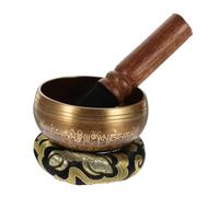 HONITANO 1 Set Handmade Singing Bowl with Rod and Mat for Meditation Multi Functional Sound Bowl for Relaxation and Spiritual Practices for Healers and Mindfulness Enthusiasts Random Color