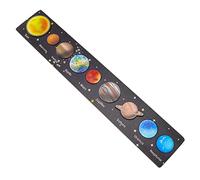 HONITANO 1 Set Interactive Wooden Solar System Matching Puzzle for Cognitive Development Early Education with Planets for Montessori Learning and Hands Skills