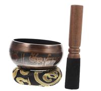 HONITANO 1 set Meditation Singing Bowl Set with Mallet and Cushion Bowl for Mindfulness and Yoga for Relaxation and Stress Relief for Buddhists Random Color