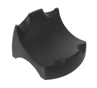 HONITANO 1 Set Non Slip Microphone Holder - Silicone Microphone Base Mount - Shockproof Desk Mic Storage Stand with Anti-Rolling Ring for Live Streaming KTV Black