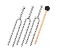 HONITANO 1 Set Premium Guitar Tuning Fork with Mallet Forks Mallet Durable Portable Music Tuning Tool for Guitars Violins Pianos and More