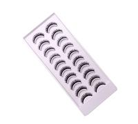 HONITANO 10 Pairs Multi Layer Fake Eyelashes Dense Fashionable Faux Lashes for Stunning Eye Looks for Personal Professional Makeup Applications