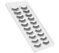 HONITANO 10 Pairs Natural False Eyelashes Wispy Makeup Extensions for Women Soft Comfortable Lash Clusters Easy to Wear No Excessive Adhesive Residue Curved Fit for Charming Look