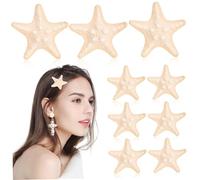 HONITANO 10 Pcs Cute Resin Star Hair Clips Mermaid Alligator Clips for Women and Girls Colorful Hair Accessories for Parties and Daily Wear