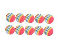 HONITANO 10 Pcs Rainbow Colored Soft Golf Practice Balls Lightweight Sponge Training Balls for Indoor Approach Shot Practice Safe for Furniture and Glass Random Color