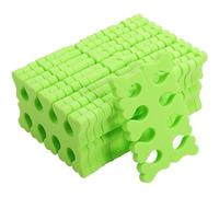 HONITANO 100 Pairs Heart Shape Green Sponge Separators for Professional Manicure Store Use and Nail Art, Comfortable to Help Create Nail Art for Women and Men