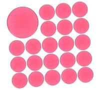 HONITANO 100pcs Clear Bingo Counters Red Plastic Chips for Math Practice and Board Games Smooth Discs for Counting Score Tracking and Educational Activities