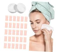 HONITANO 100pcs Disposable Compressed Face Towels Portable Cotton Tissue Tablets for Travel Outdoor Use Instant Expansion Soft Absorbent Facial Wash Cloths