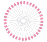 HONITANO 100pcs Disposable Pink Mouth Swabs Hexagon Sponge Heads Gentle Oral Cleaning Soft Swabs for Teeth and Gum Care Sensitive Mouth Hygiene