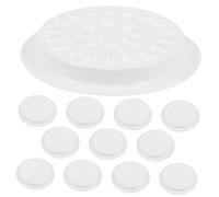 HONITANO 100pcs Flower-shaped Eyelash Grafting Palette Disposable Lash Glue Holder Stable Lash Adhesive Tray for Precise Eyelash Extensions Beauty Application