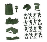 HONITANO 100pcs Military Plastic Soldier Models Army Figures for Cooperative Play and Communication for Tabletop Fun and Parent Interaction