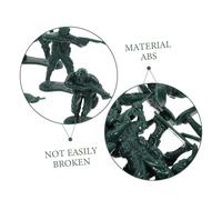HONITANO 100pcs Mini Army Men Models Soldier Figurines for Sand Table War Game Decoration Non-toxic Abs Material Lightweight Green Military