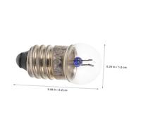 HONITANO 100pcs Mini Incandescent Bulbs Screw Base Filament Circuit Tools Educational Science Lab Lamps for Stem Circuit Experiments and Flashlight Replacement