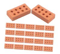 HONITANO 100pcs Miniature Bricks Building Set for 8-hole Simulation Bricks DIY Craft for Mini House Construction and Creative Play