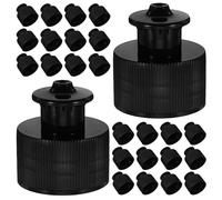 HONITANO 100pcs Push Pull Bottle Caps for Cosmetic Packaging Leakproof Plastic Replacement Tops with Sealing for Creams Serums Easy-open Hand Pull Lid for Refillable Liquid Storage