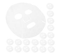 HONITANO 100pcs White DIY Facial Mask Sheets for Home and Beauty Salon Use Precut Eye Nose Mouth Openings Soft Breathable Gauze Material for Deep Absorption and Daily Skin Care Routine