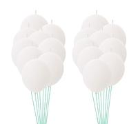 HONITANO 100pcs White Latex Tail Connected Balloons, 12 Inch Quick Balloon Arrangement for Wedding and Bridal Shower Decorations, Custom DIY Decor with Unique Style