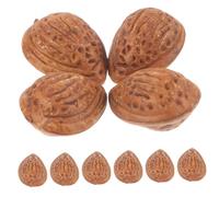 HONITANO 10pcs Artificial Almonds Lifelike Plastic Photography Props for Display and Decoration, Safe to Handle Fake Almond Fruit for Wedding Photo Shoots and Photoshoots