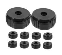 HONITANO 10pcs Black Cymbal Nuts Quick Release Drum Mounting Hardware Durable PP Percussion Fasteners for Jazz Drum Stand Secure Fit and Easy Installation