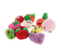 HONITANO 10pcs Cartoon Fruit Finger Puppets Soft Hand Puppets for Interactive Storytelling Parent Role Play Educational Playtime
