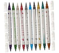 HONITANO 10pcs Double Ended Nail Art Pens for DIY Manicure Precise Dotting and Graffiti Nail Markers for Home and Salon Use