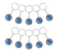 HONITANO 10Pcs Earth Globe Keychain Set with Pendant Hanging World Globe Keyrings for Car Keys and Backpack Accessories for Students and Travel Use