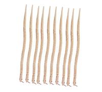 HONITANO 10Pcs Flexible Wooden Snake Realistic Jointed Wood Snakes for Halloween Party Decoration and Interactive Play Safe Craft Animal Models
