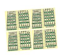 HONITANO 10pcs Guitar Fretboard Sticker Notes Map Labels Sticker for Acoustic Electric Guitar Fretboard Labels for Beginners Learning Scales Chart