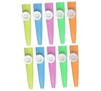 HONITANO 10pcs Kazoo Musical Instruments Lightweight Durable Plastic for Easy Learning and Random Mix for Beginner Random Color