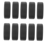 HONITANO 10pcs Men Silicone Rings Wide Sports Fitness Bands Elastic Black Size 11 Outdoor Exercise Finger Accessories