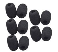 HONITANO 10pcs Mini Mic Covers Soft Sponge Windscreen for Headset Microphones Easy Install Noise Protection Covers for Trade Shows and Events