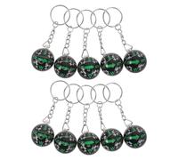 HONITANO 10Pcs Mini Spherical Compass Keychain Set - Compact Hiking Compass Ball Keyring for Outdoor Camping, Survival, Backpacking, and Travel Adventures