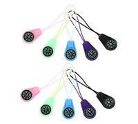 HONITANO 10pcs Plastic Compass with Stylish Lanyard Durable Mini Navigation Tool for Classroom Hiking Camping Outdoor Adventures and Party Favors