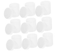 HONITANO 10pcs Refillable Pill Storage Organizer Bottles with Sealing Caps Wide Mouth Containers for Medicine Freshness Preservation Daily Dose Carrying Box