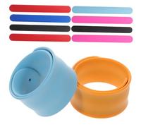 HONITANO 10pcs Silicone Slap Bracelets for Fun Decorative Wrist Jewelry Party Favors Soft Safe Wristbands for Boys Event Accessories