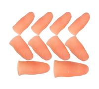 HONITANO 10PCS Simulated Finger Trick Props Soft Plastic Fake Fingers with Realistic Nails Regular and Large Reusable Stage Show Tools for Magicians and Prank Use