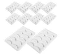 HONITANO 10pcs Synthetic False Lash Training Strips Eyelash Extension Practice Kit for Beginners Soft Lash Strips Thickness Realistic Simulation Supplies