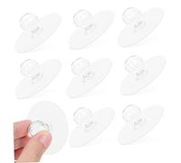 HONITANO 10pcs Transparent Adhesive Cabinet Knobs for Cupboards Acrylic Self Stick Handles Multi Functional Pulls for Smooth Surfaces Including Glass and Suitable for Kitchen Wardrobe and