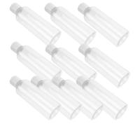 HONITANO 10pcs Transparent Plastic Travel Bottles Refillable Lotion Containers Suitable for Cosmetic Toner Shampoo Makeup Remover Lightweight and Airline-approved