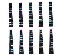 HONITANO 10pcs Violin Fingerboard Stickers for Beginners, Children and Adults, 4/4 Size Fretboard Decals with Finger Position Labels for Intonation Guidance and Practice