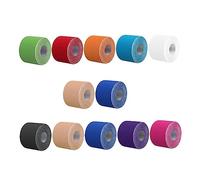 HONITANO 12 Rolls Elastic Self Adhesive Sports Tapes Non Woven Wear Resistant Muscle Strapping Tape for Ankle Knee Relief and Injury Random Color