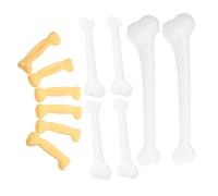 HONITANO 12pcs Artificial Plastic Bones for Halloween Party Decorations Realistic Fake Small Large Skeleton Props for DIY Crafts Classroom Activities Haunted House Plastic Bone Ornaments