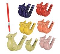 HONITANO 12pcs Ceramic Bird Whistles Porcelain Water Whistles Handcrafted Bird Sound for Birthday Gift with Smooth Texture and Craftsmanship Random Color