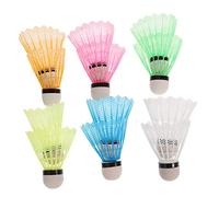 HONITANO 12Pcs Durable Nylon Shuttlecocks High Stability Plastic Badminton for Indoor and Outdoor Training for Sports Enthusiasts