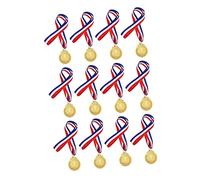 HONITANO 12Pcs Gold Competition Number Medals Lightweight Awards for Sports Meets and Winners Prizes and Collectibles for Various Competitions