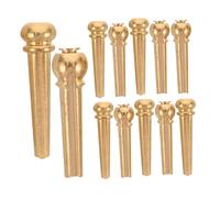 HONITANO 12pcs Guitar Saddle Pegs Fixing Peg for Guitar Acoustic Guitar Pins Acoustic Guitar Pegs Supply Bridge Pin Tuning Golden