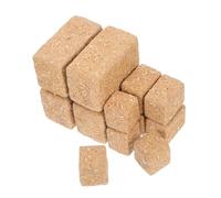HONITANO 12pcs Mini Faux Hay Bales for Dollhouse Farm Scene Lifelike Straw Bundles Portable for DIY Craft Display Rustic Autumn Harvest Table Decor Miniature Decorative Straw Hay for Farm